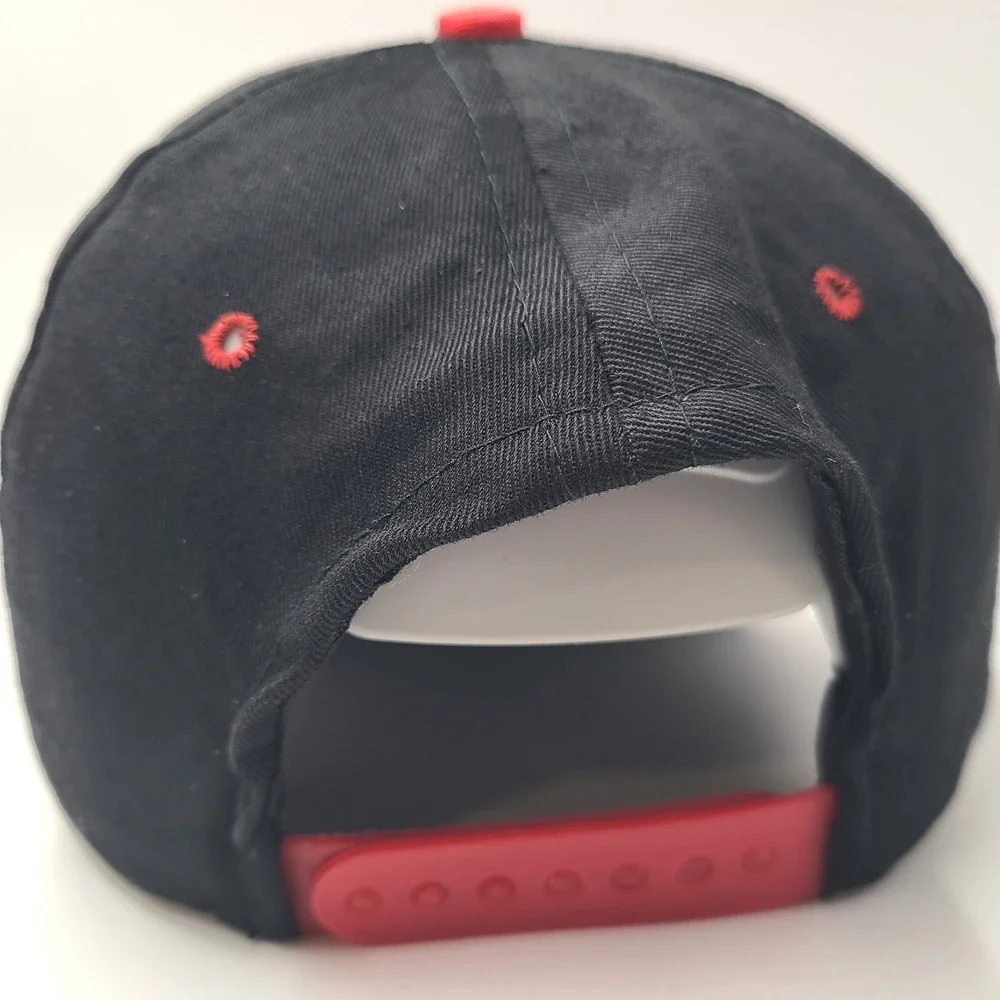 Vintage Youth Miami Heat Hat Snapback UII Black Red NBA Basketball 90s Logo Boys